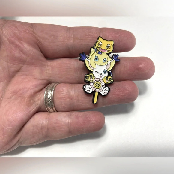 Digimon - The Crest of Light w/ Nyarmon, Salamon & Gatomon - 💗 - Picture 4 of 5